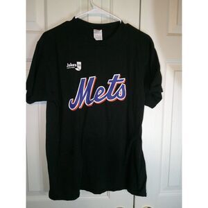 Vintage New York Mets Scherzer #21 MLB Jersey T-Shirt Black Sports Fan Apparel L